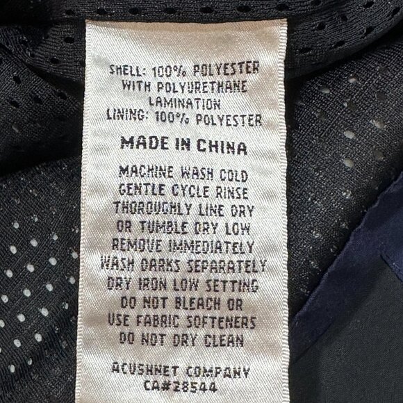 Women's DryJoys by FootJoy Vented Navy‎ Rain Jacket Size Medium Golf Windbreaker - Picture 9 of 10